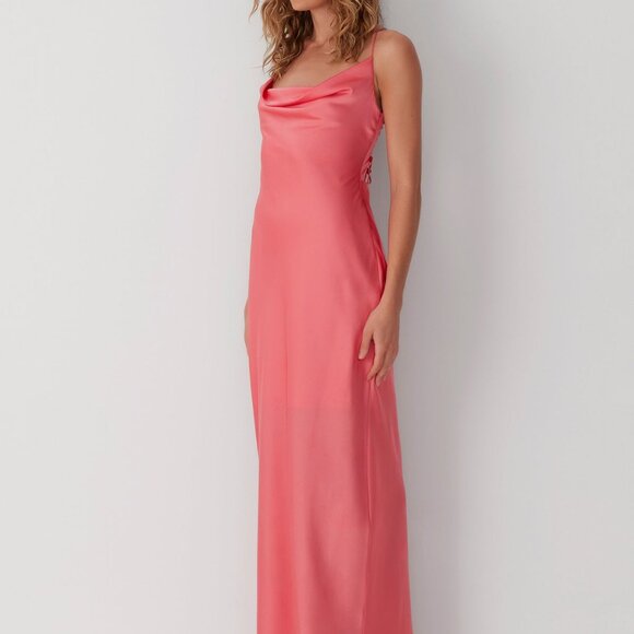 Free People, Wolf Gang Las Lolas Maxi Dress - Coral - Medium - Picture 4 of 9
